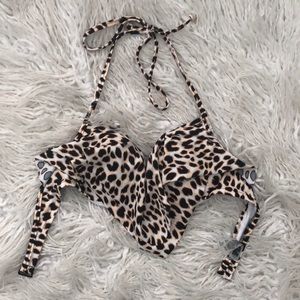 pink cheetah bikini top